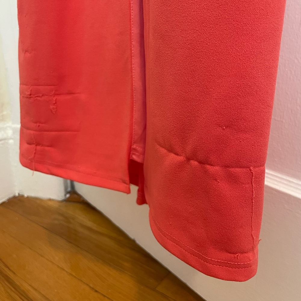 NWT Lulu’s Impressive Glamour Coral Pink Sleeveless Column Maxi Dress - Picture 7 of 7